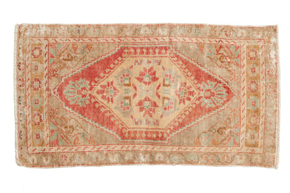 1.5x3.5 Vintage Distressed Oushak Rug Mat Runner