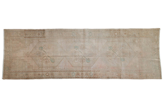 3.5x10.5 Vintage Distressed Oushak Rug Runner