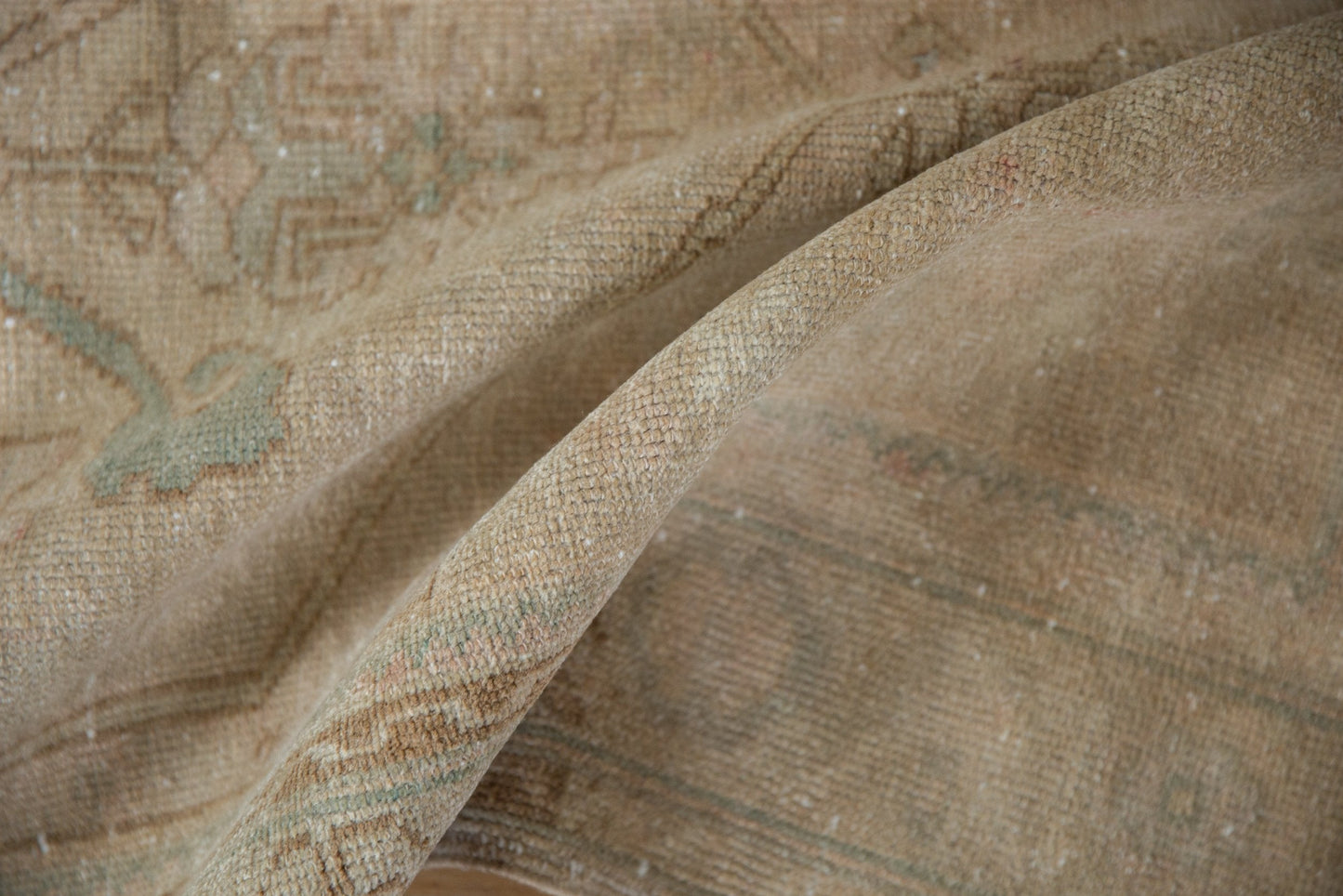 3.5x10.5 Vintage Distressed Oushak Rug Runner