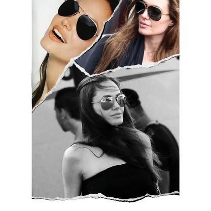 Angelina, Black/Gold Sunglasses
