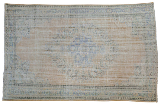 6x9.5 Vintage Distressed Oushak Carpet
