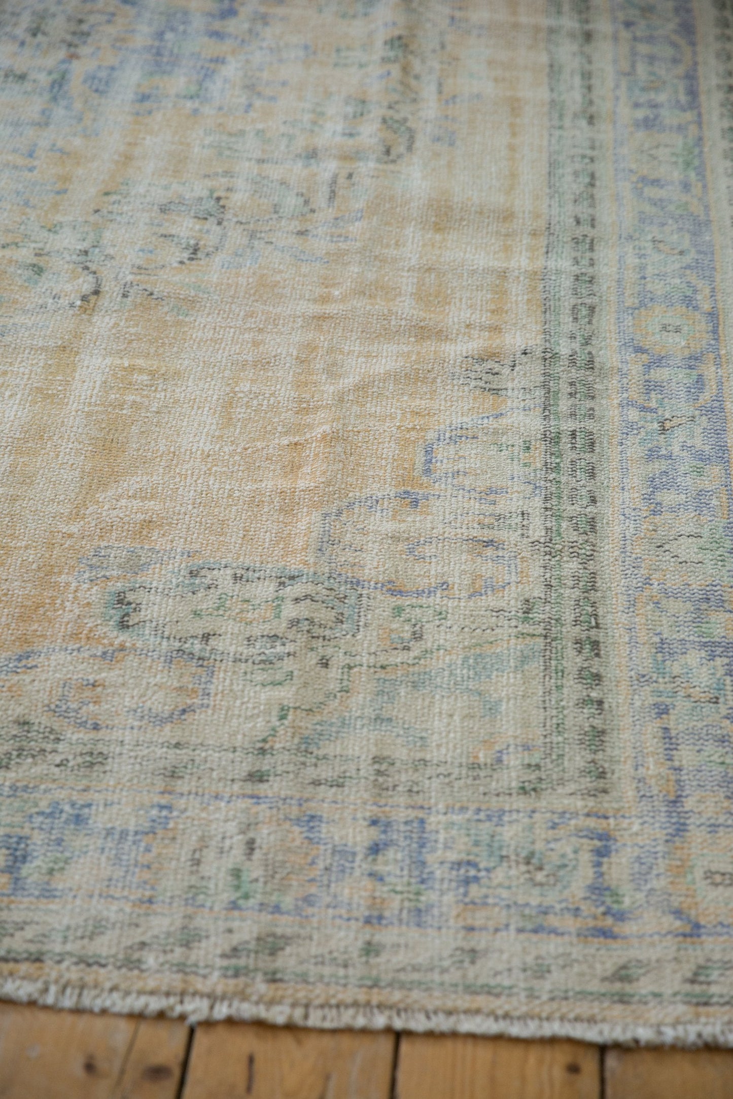 6x9.5 Vintage Distressed Oushak Carpet