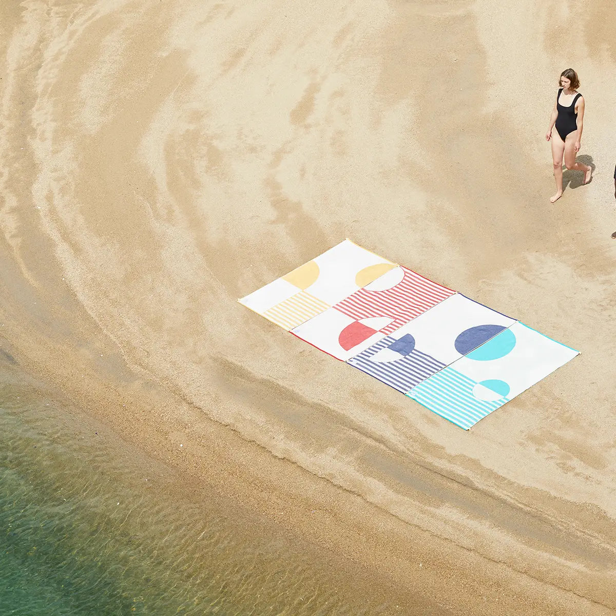 4 Connectable Beach Towels Pack - Moon Collection