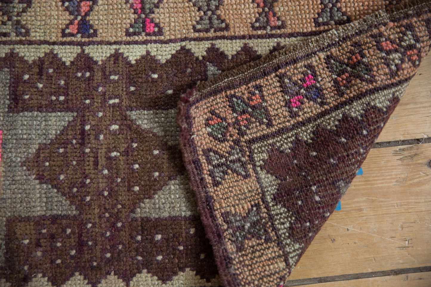 1.5x3 Vintage Distressed Oushak Rug Mat