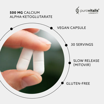 Purovitalis Calcium Akg 500mg – 60 Slow Release Tablets