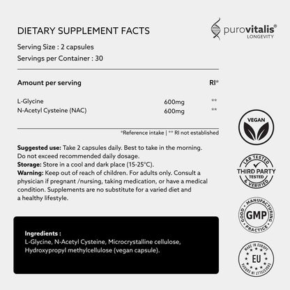 Purovitalis Glynac Clarity – 60 Caps