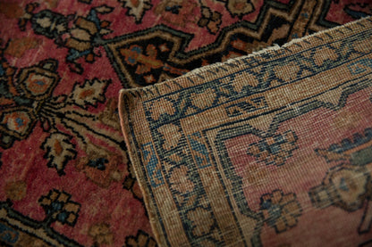 2x2.5 Vintage Farahan Sarouk Square Rug Mat