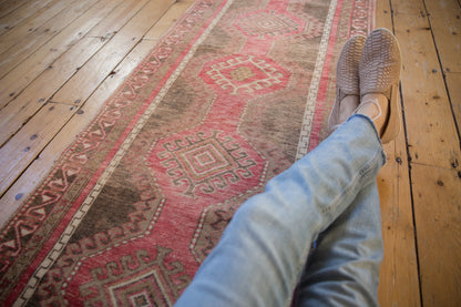 2.5x10 Vintage Distressed Oushak Rug Runner