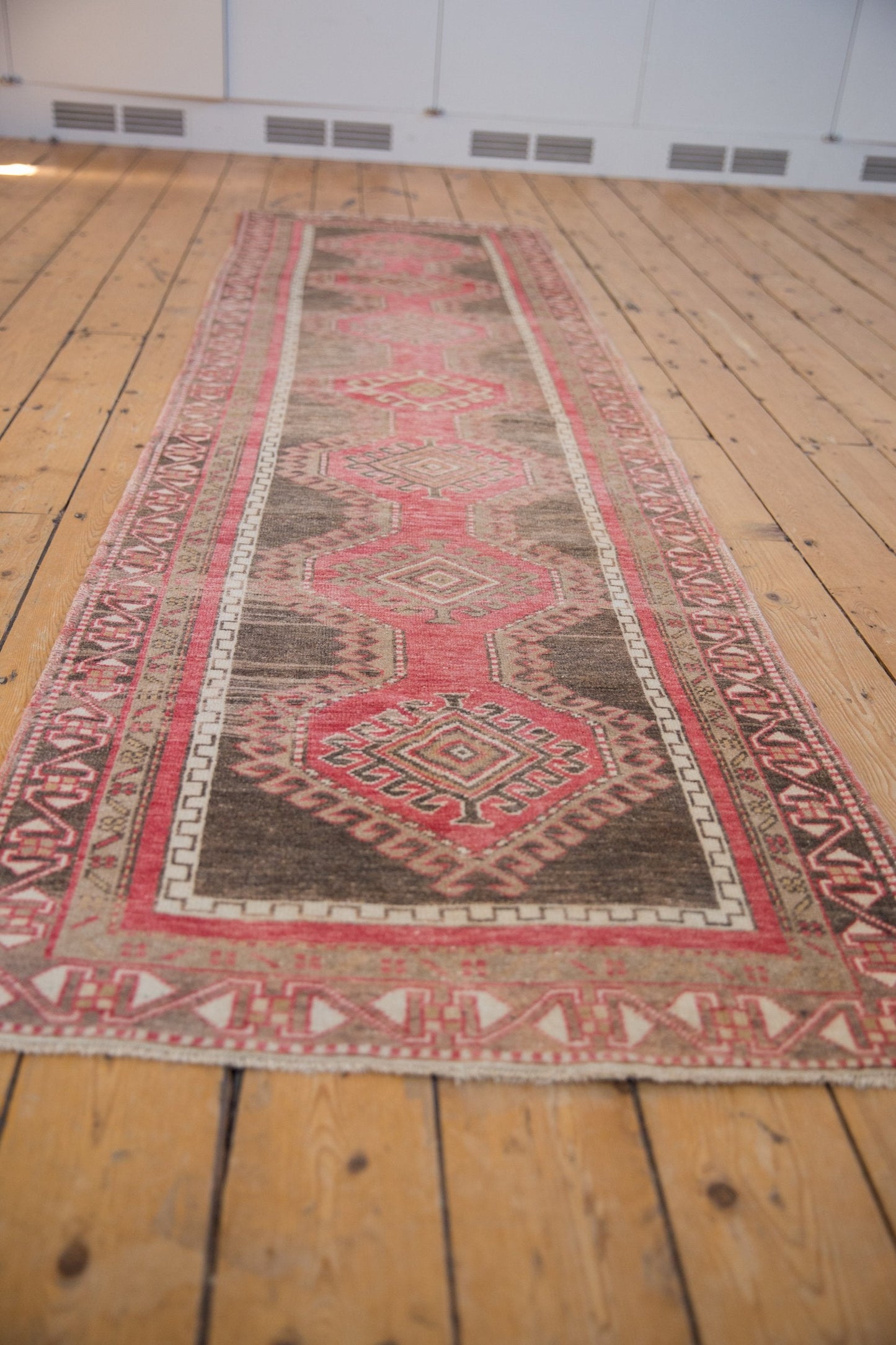 2.5x10 Vintage Distressed Oushak Rug Runner
