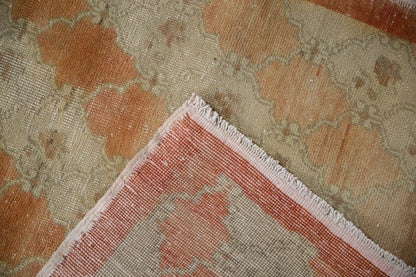 3.5x9.5 Vintage Distressed Oushak Rug Runner