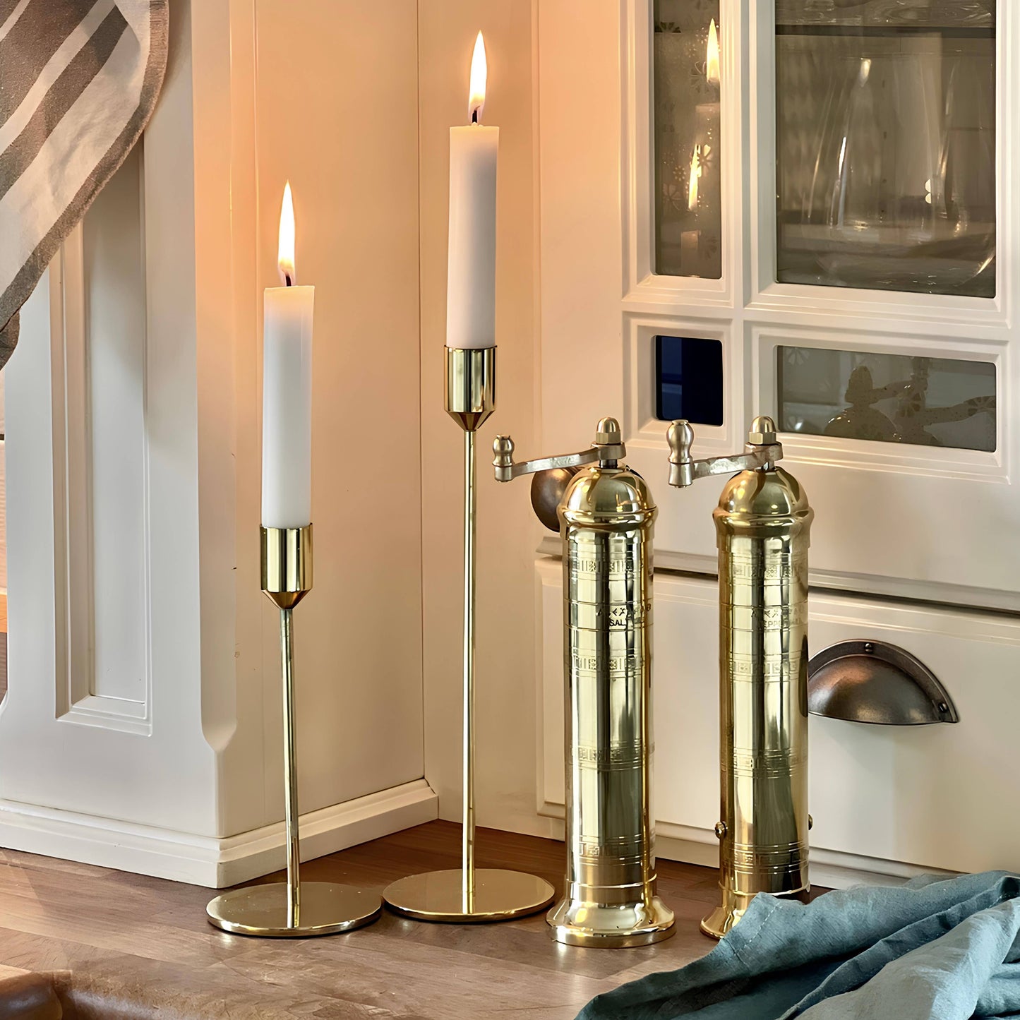 Rune-Jakobsen Design - The original 'Brass Mill' - 8" pepper grinder
