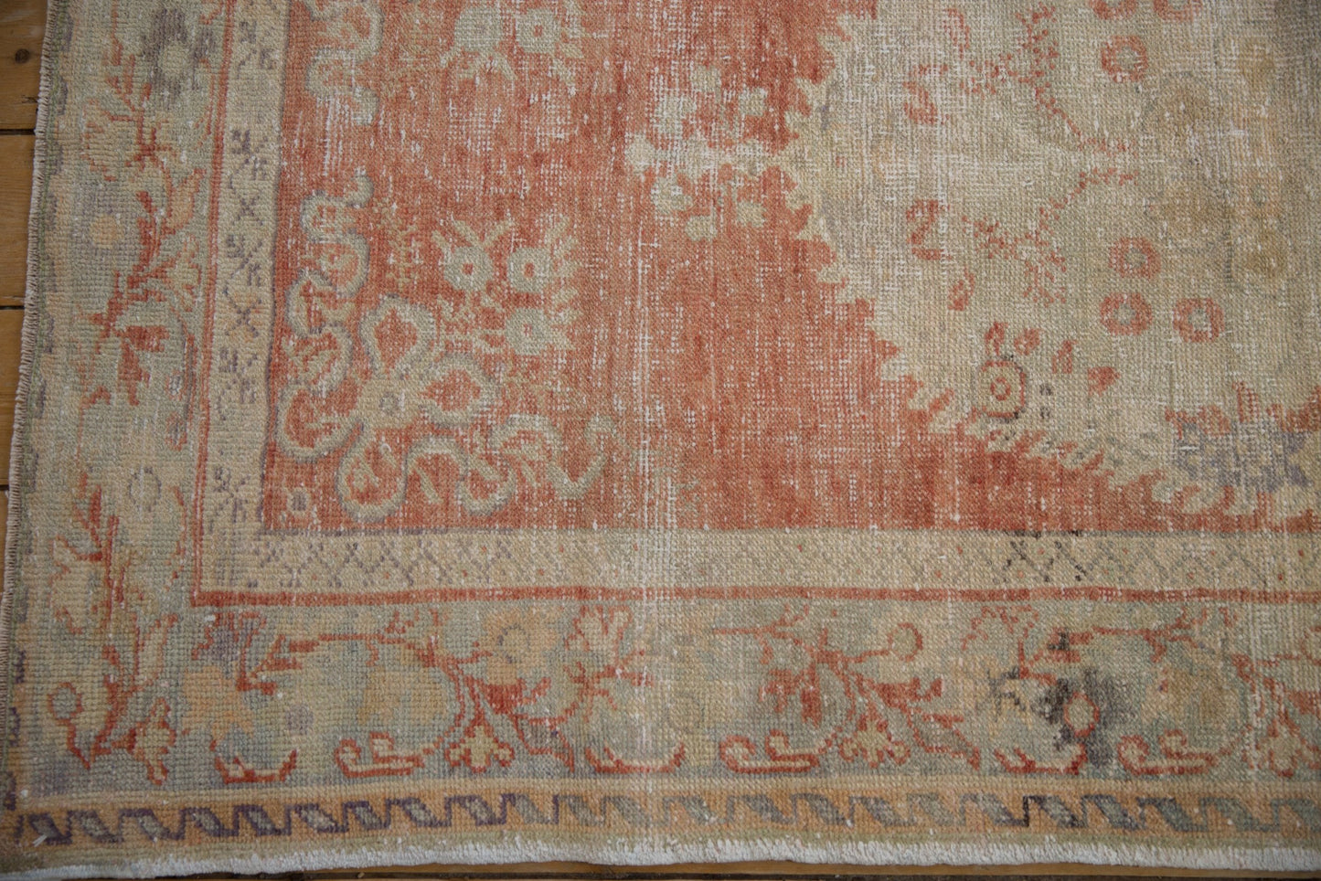 3.5x6.5 Vintage Distressed Oushak Rug