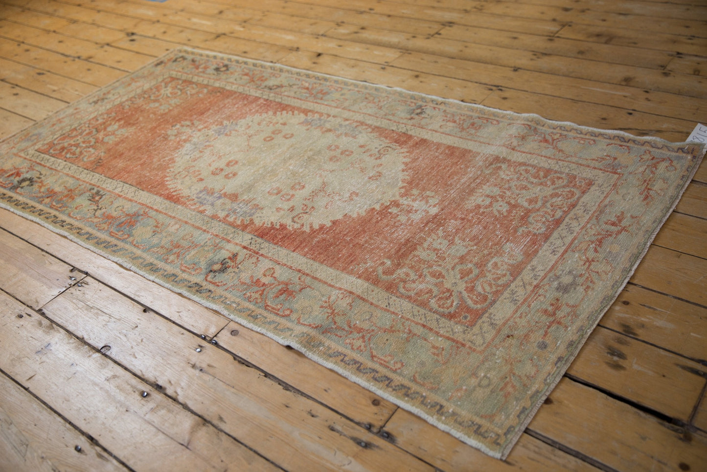 3.5x6.5 Vintage Distressed Oushak Rug