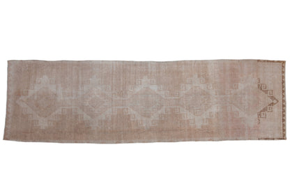 3.5x12.5 Vintage Distressed Oushak Rug Runner