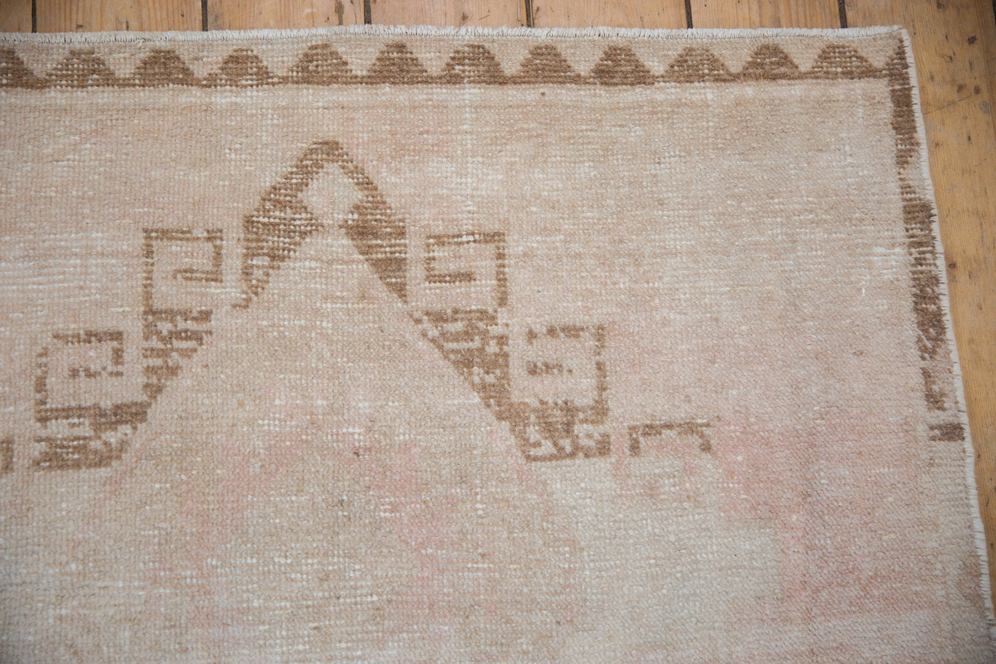 3.5x12.5 Vintage Distressed Oushak Rug Runner