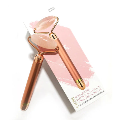 Rose Quartz Electrical Massage Youth Facial Roller