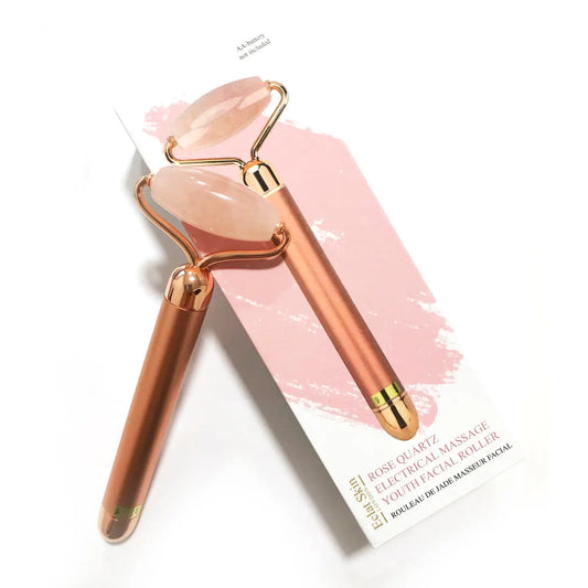 Rose Quartz Electrical Massage Youth Facial Roller