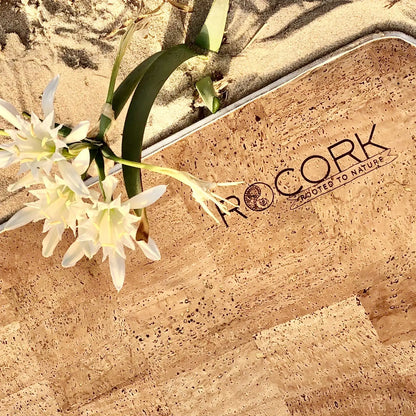 Santosha - Original Solid Cork Yoga Mat  5.0mm Earthy Beige