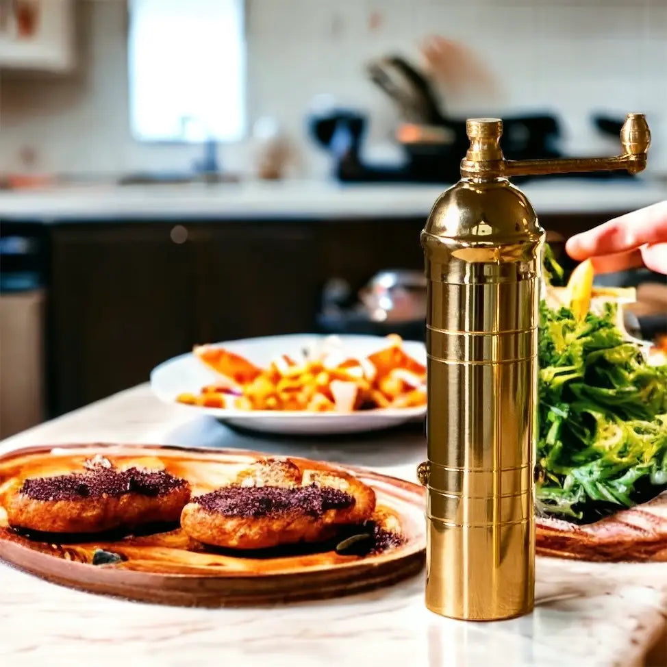 The Original 'small Brass Mill'  - 7" Pepper Grinder