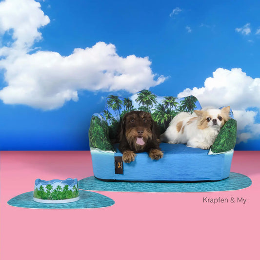 Removable Doghouse Set+Waterproof Underdoghouse Mat