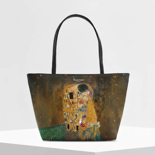 Shopper with Vase - Made in Italy - the Kiss By Klimt