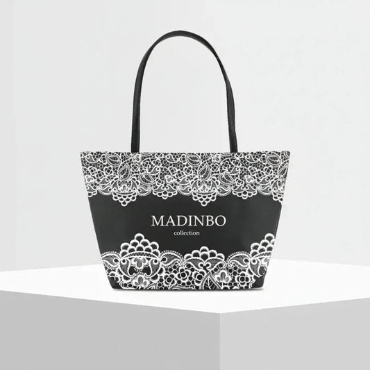Shopper with Vase - Made in Italy Damask