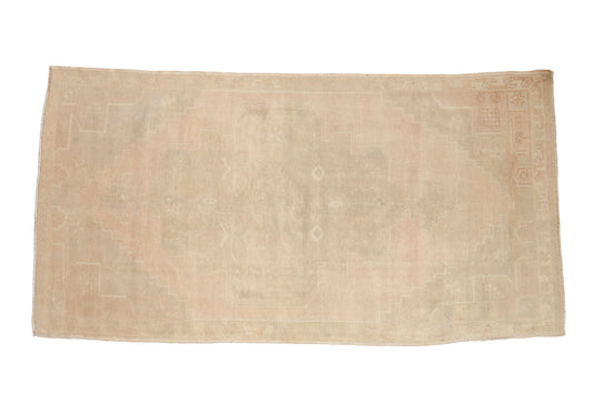 3.5x7 Vintage Distressed Oushak Rug Runner