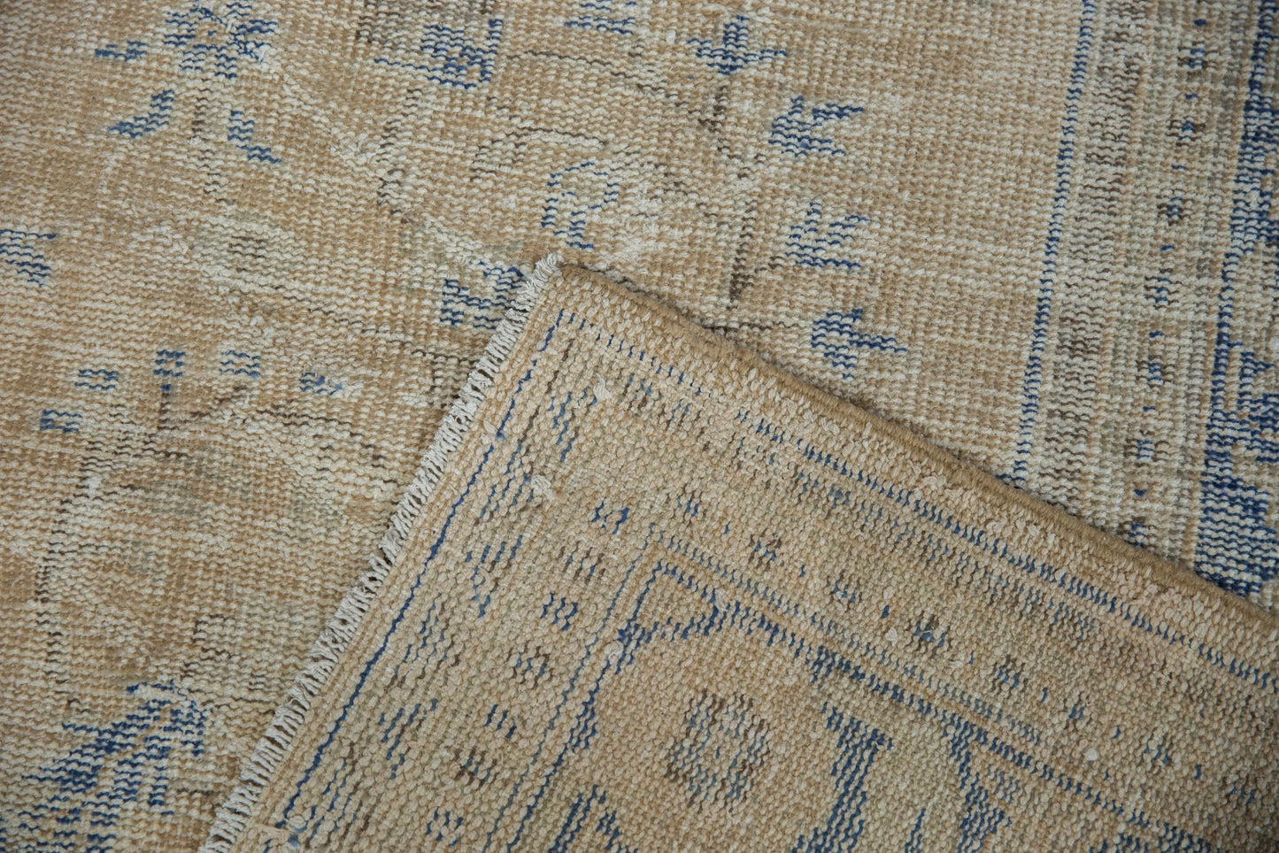 7.5x9 Vintage Distressed Oushak Carpet
