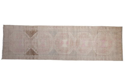 3.5x11.5 Vintage Distressed Oushak Rug Runner