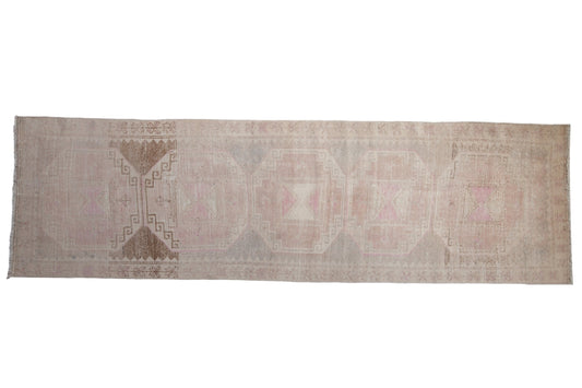 3.5x11.5 Vintage Distressed Oushak Rug Runner