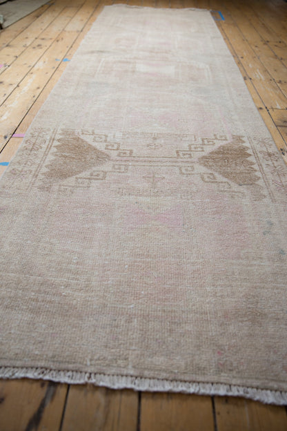 3.5x11.5 Vintage Distressed Oushak Rug Runner
