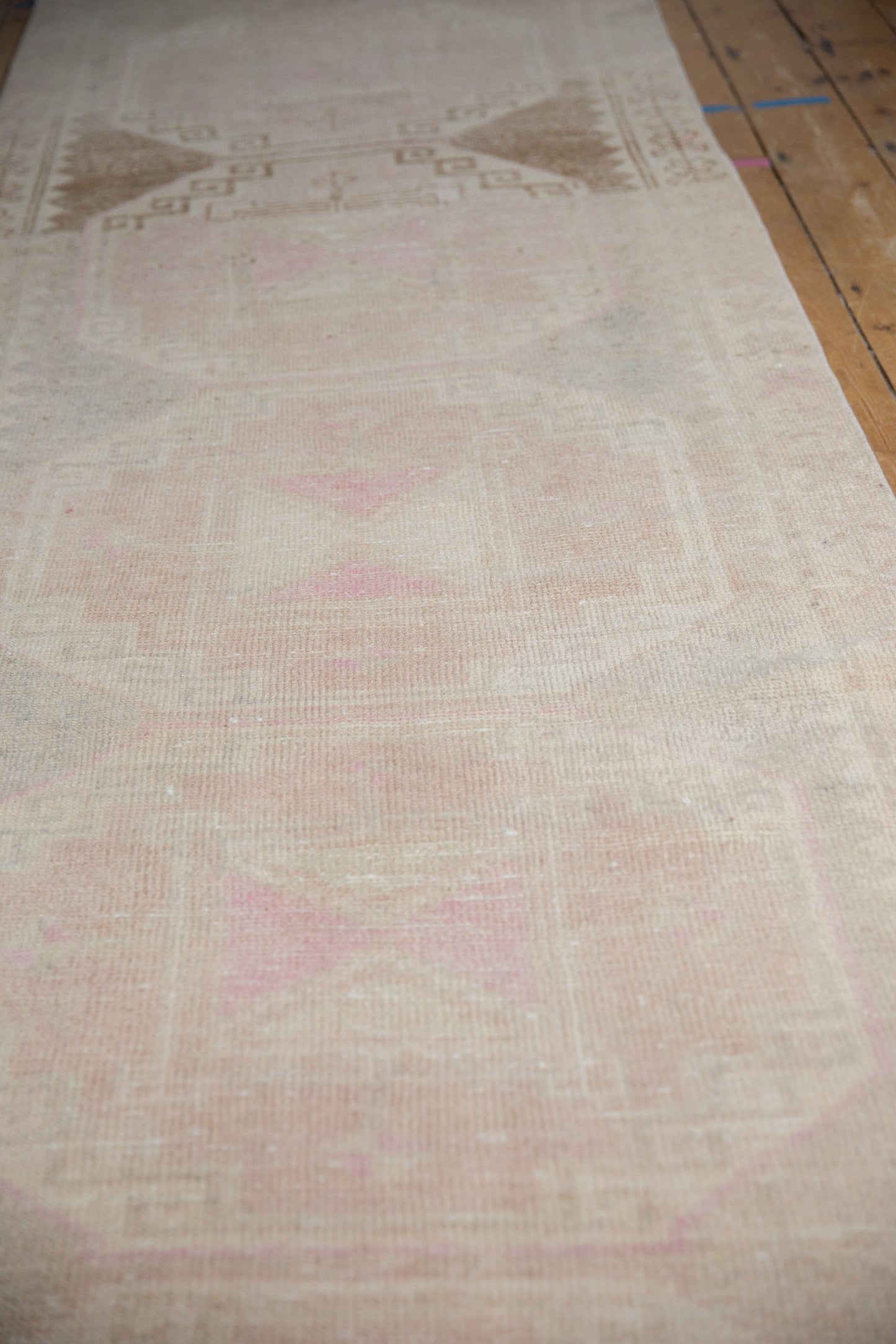 3.5x11.5 Vintage Distressed Oushak Rug Runner