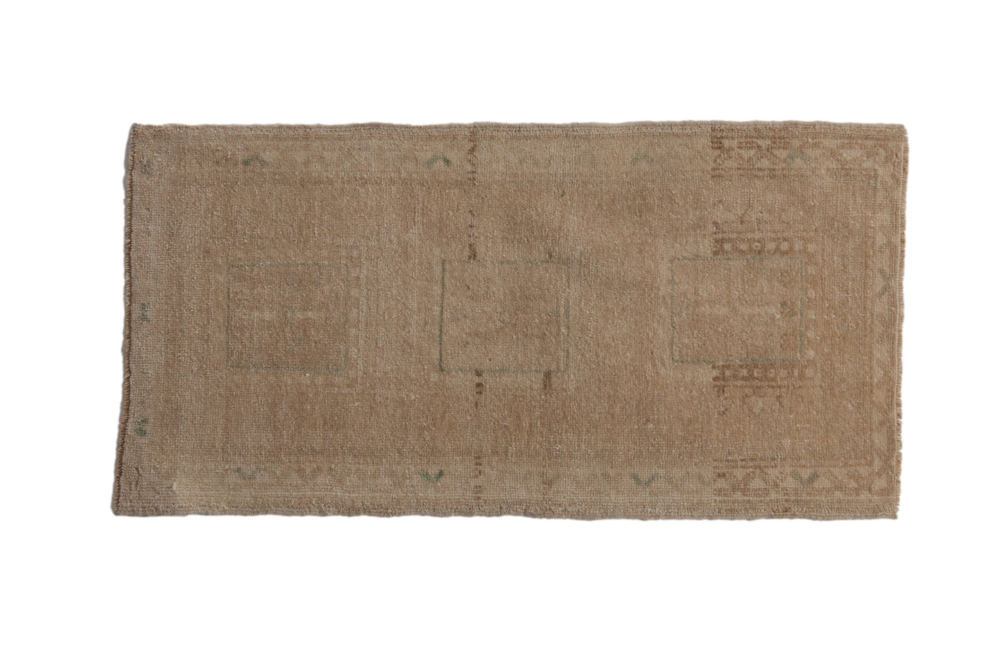 1.5x3 Vintage Distressed Oushak Rug Mat