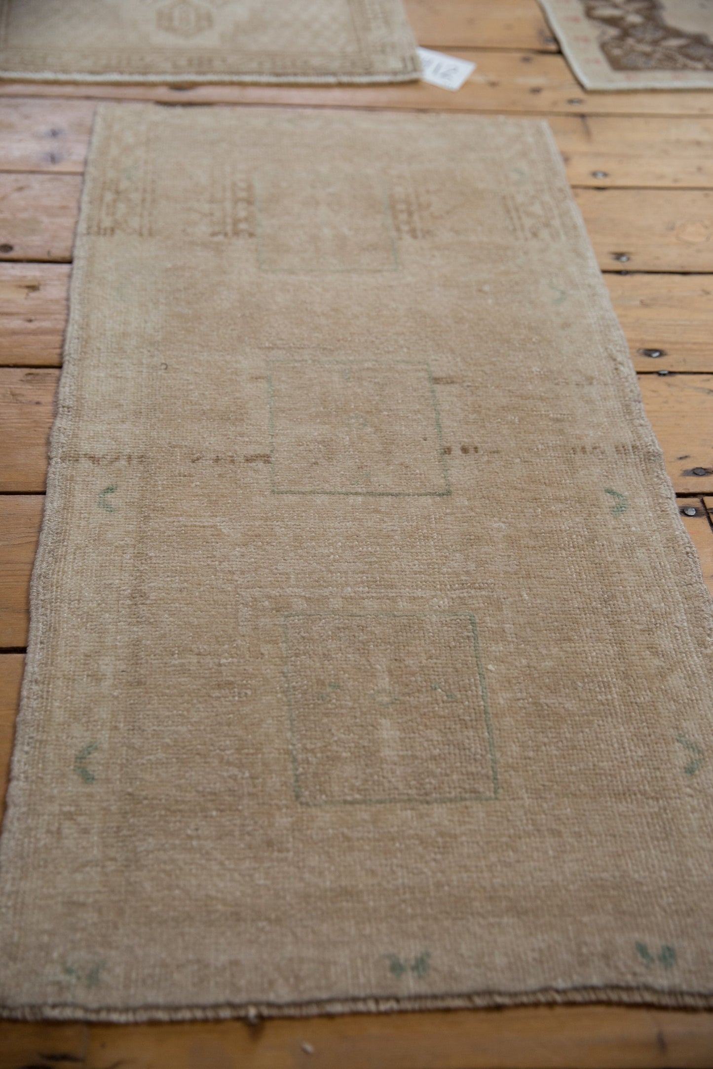 1.5x3 Vintage Distressed Oushak Rug Mat