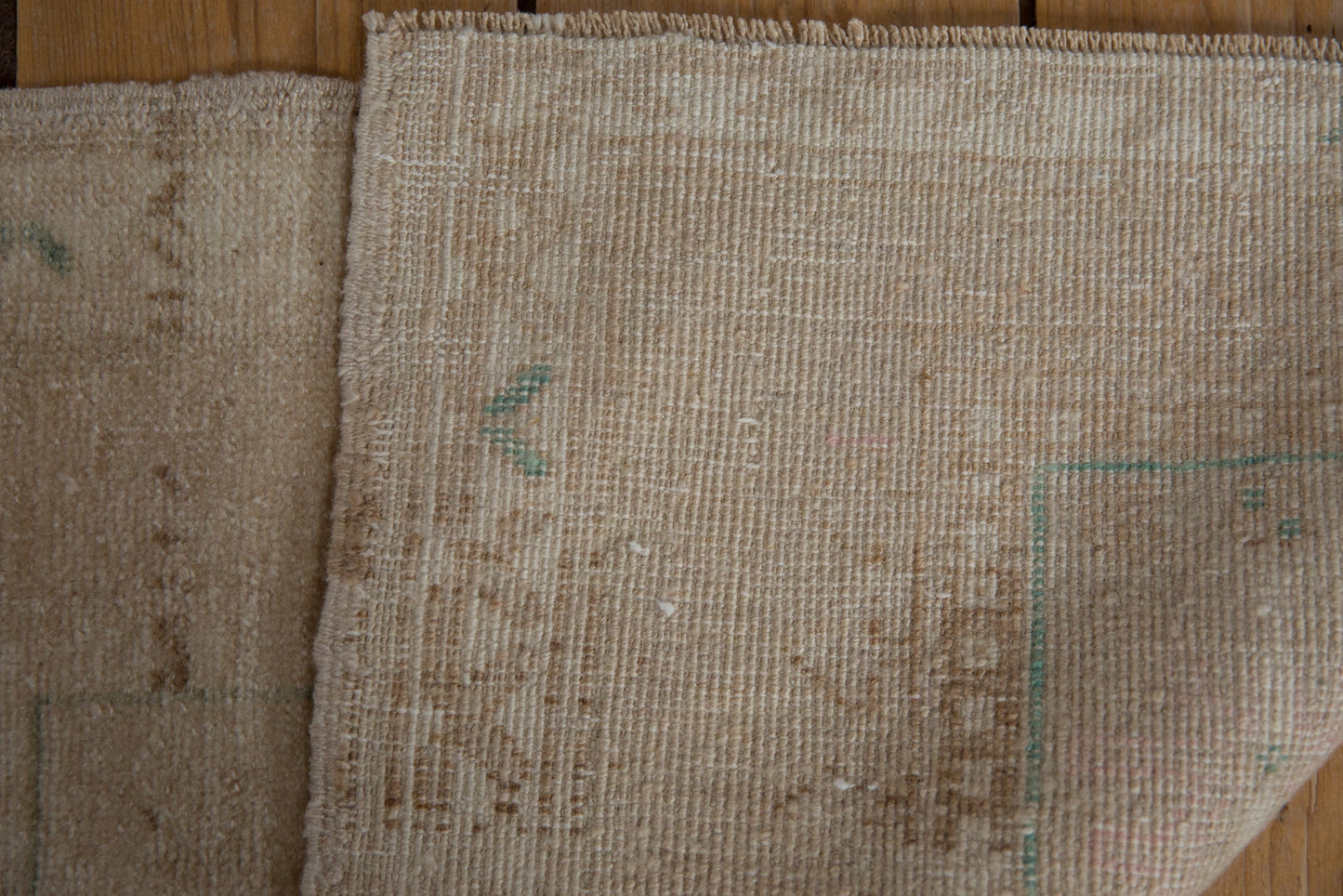 1.5x3 Vintage Distressed Oushak Rug Mat