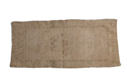 1.5x3.5 Vintage Distressed Oushak Rug Mat Runner