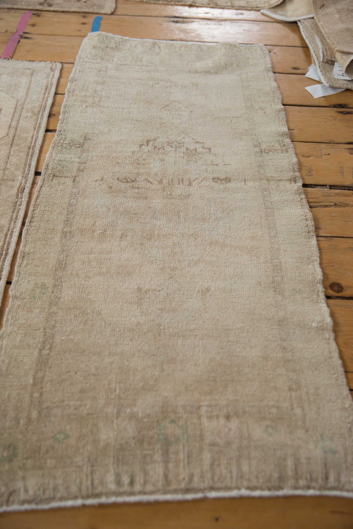 1.5x3.5 Vintage Distressed Oushak Rug Mat Runner