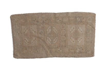1.5x3 Vintage Distressed Oushak Rug Mat