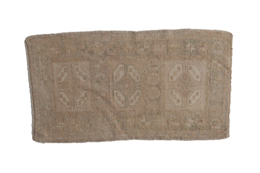 1.5x3 Vintage Distressed Oushak Rug Mat