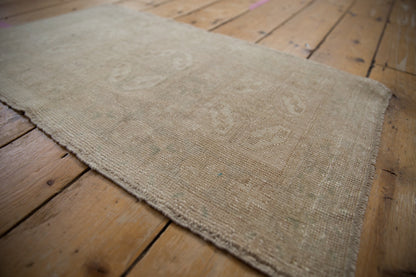 1.5x3 Vintage Distressed Oushak Rug Mat