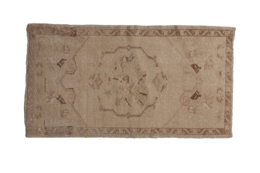 1.5x3 Vintage Distressed Oushak Rug Mat