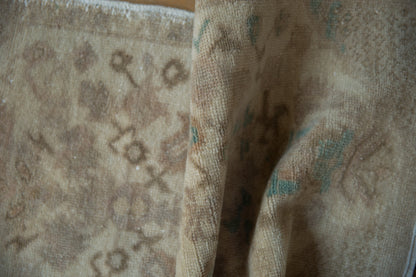 1.5x3.5 Vintage Distressed Oushak Rug Mat Runner