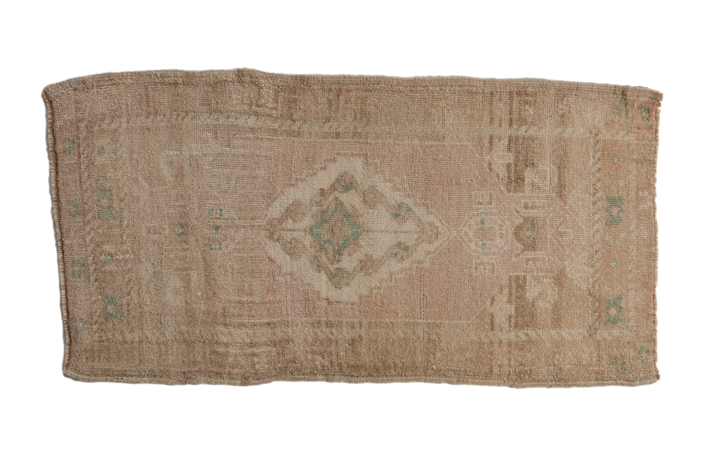 1.5x3.5 Vintage Distressed Oushak Rug Mat Runner