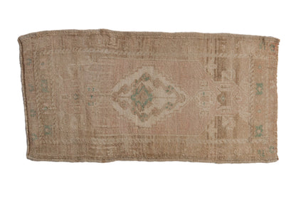 1.5x3.5 Vintage Distressed Oushak Rug Mat Runner