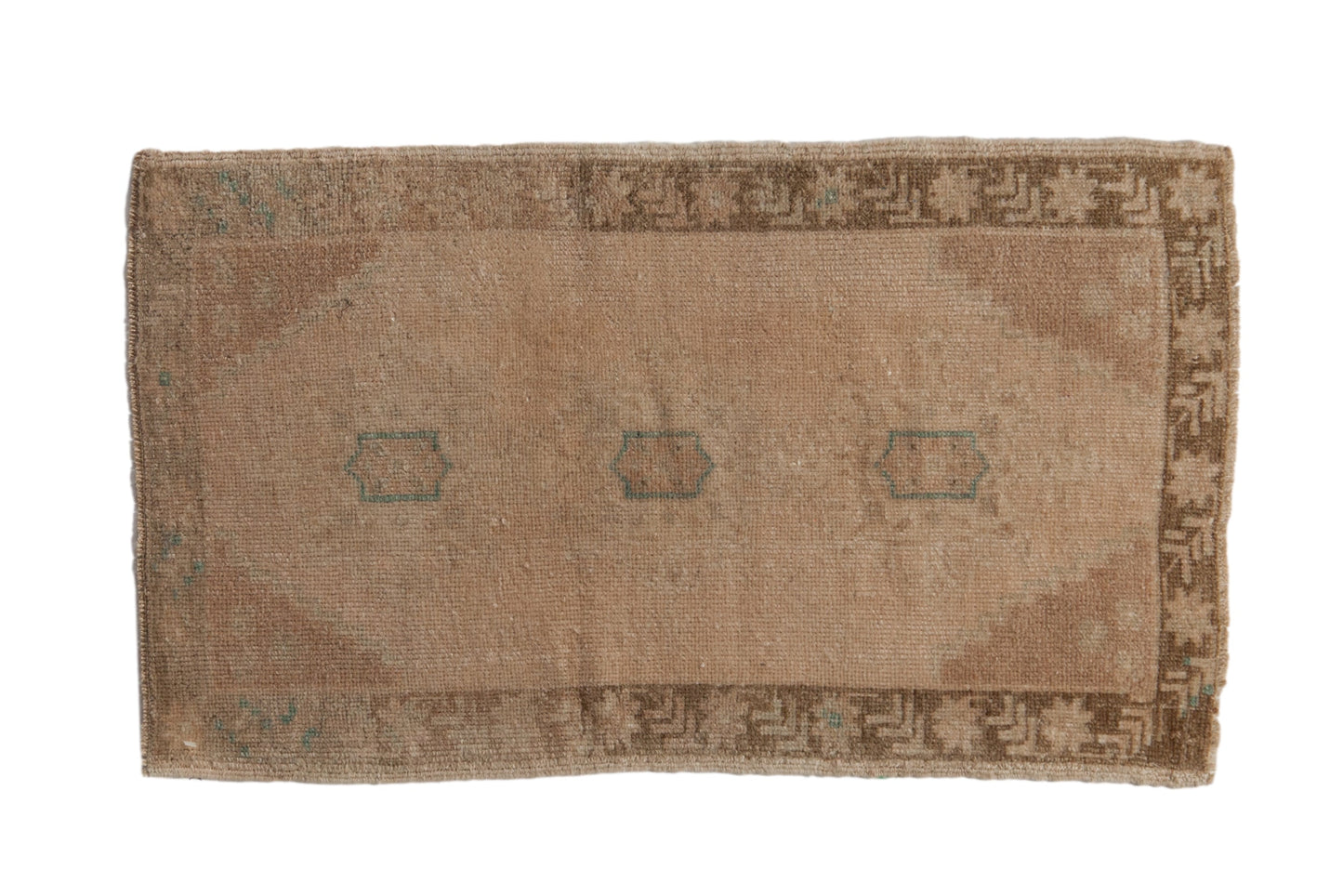 1.5x3 Vintage Distressed Oushak Rug Mat