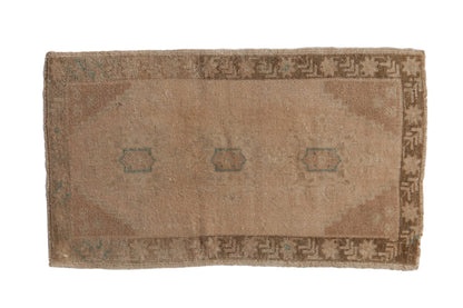 1.5x3 Vintage Distressed Oushak Rug Mat
