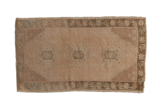 1.5x3 Vintage Distressed Oushak Rug Mat