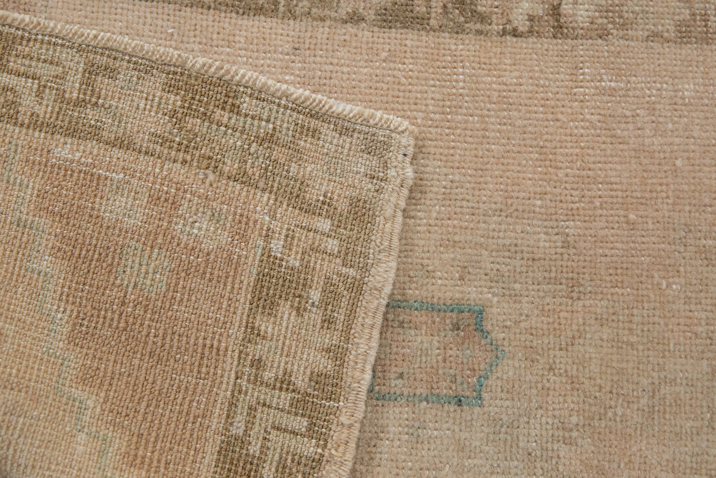 1.5x3 Vintage Distressed Oushak Rug Mat