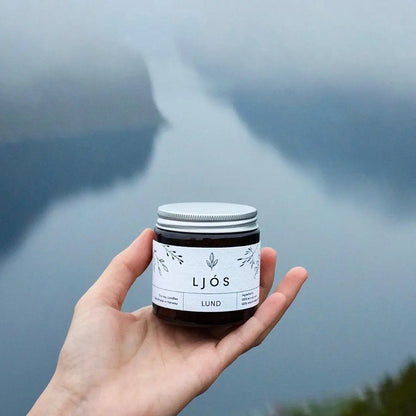 Lund Vegan Soy Wax Candle, Peppermint-Rosemary-Mandarin