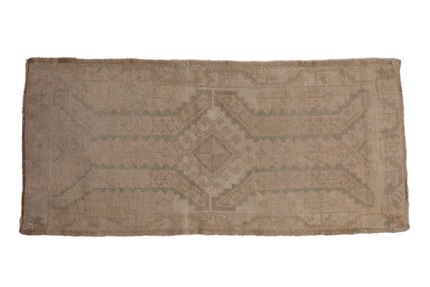 1.5x3.5 Vintage Distressed Oushak Rug Mat Runner